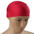 thumbnail image 4 of Adultos para Mujer para Hombre Unisex de Los Casquillos Gorro de Baño de La Piscina de Natación Sombrero de Pelo Largo de Color Azul borgoña Macarena Swim Sombrero, 4 of 8