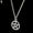 Silver, variant on Jiaroswwei 2Pcs Fashion Unisex Star Circle Pentagram Pendant Necklace Couple Xmas Gift