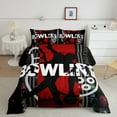 thumbnail image 2 of Bowling Comforter&nbsp;Set Sports Themed Bedding Set,Red and Black Bowling Bed Comforter&nbsp;Sets Ball Gaming Quilt Bed Set Bedroom Decor with 1 Pillowcase, 2 of 6