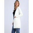 thumbnail image 4 of DARING DIVA Long Sweater Lightweight Knit Cardigans XL White, 4 of 6