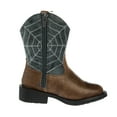 thumbnail image 4 of Roper Footwear Boys Toddler Roper Spidie  and Blue Light Up Cowboy Boot 6 Tan, 4 of 5