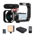 thumbnail image 4 of DV 4K CAMARA DE VIDEO Digital Wifi Vistirda Registradora DV DV 3.5 Pulgadas Panel táctil 30MP 30X Deteción de la Cara del Zoom Digital IR Anti Agitaciones Con Control Remoto, 4 of 6