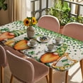 thumbnail image 3 of St. Patrick's Day Table Cloths for 5 Foot Rectangle Tables, Green Lucky Shamrocks Harp Beer Retro Rustic Patio Waterproof Elastic Fitted Tablecloths, Washable Rectangular Table Cover for Camping, 3 of 8