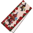thumbnail image 1 of Vjnyvs Derby Table Runner Linen Horse Racing Tablecloth Rustic Horse Roses Racing Game Table Cover for Party Kitchen Dining Decor, 1 of 7