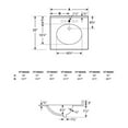 thumbnail image 3 of Swan VT Ellipse Solid Surface Single-Bowl Vanity Top, 31-in L X 22-in H X 7.25-in H, Bisque 31-in L X 22-in H X 7.25-in H Bisque, 3 of 3