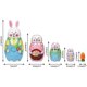 thumbnail image 2 of Muñecas de anidamiento rusas Matryoshka, juego de perro de madera para niños, juguetes hechos a mano, regalo de Navidad Afortunado Sencillez, 2 of 5
