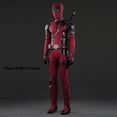 thumbnail image 5 of Nuevo disfraz de Deadpooling 3, disfraz de Wade Winston Wilson, mono con cinturón, disfraz de película, traje de antihéroe para Halloween, 5 of 5