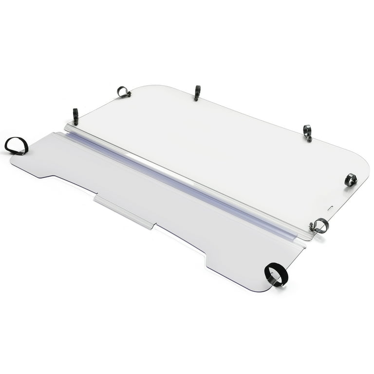 24WB10PB（KAMOME Kojem Clear Flip Windshield for Kawasaki Mule 3000 3010, All