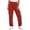Red, variant on DYTTDG Women's Drawstring Elastic Waist Cargo Jogger Pants, Solid Color Loose Fit Casual Sweatpants with Side Cargo Pockets