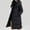 Black, variant on Winter Jackets for Women Insulated Coat Women's Solid Color Thick Coat Hooded Long Over The Knee Down Jacket With Pocket