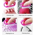 thumbnail image 3 of 12pcs Handle Nail Brush Hand Nail Scrubbing Cleaning Brushes for Cleaning Nails, Assorted Color, 3 of 5