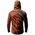 thumbnail image 4 of BRANROY Long Sleeve Shirts for Men - UPF 50+ Sun Protection Hoodie Geometric Print Lightweight Fishing Hiking Top,Black L, 4 of 7