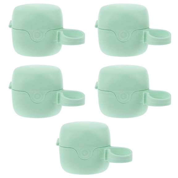 ACDANC 5 Pcs Pacifiers Baby Shower Gift Teething Clip Cases Storage Container Holder Box