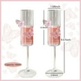 thumbnail image 2 of 2 Pack Champagne Glasses with 3D Butterflies, Wine Cocktails Glassware for Home Bar Wedding, 2 of 7