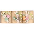 thumbnail image 1 of Style 1 Juego de colgantes de madera de Pascua, lindo conejito, huevo, zanahoria, artesanías colgantes de madera para el hogar, fiesta, fiesta, puerta principal, ventana, decoraci, 1 of 5