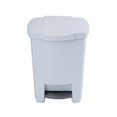 thumbnail image 1 of Mistral 19L Step on Garbage Can White, 1 of 6