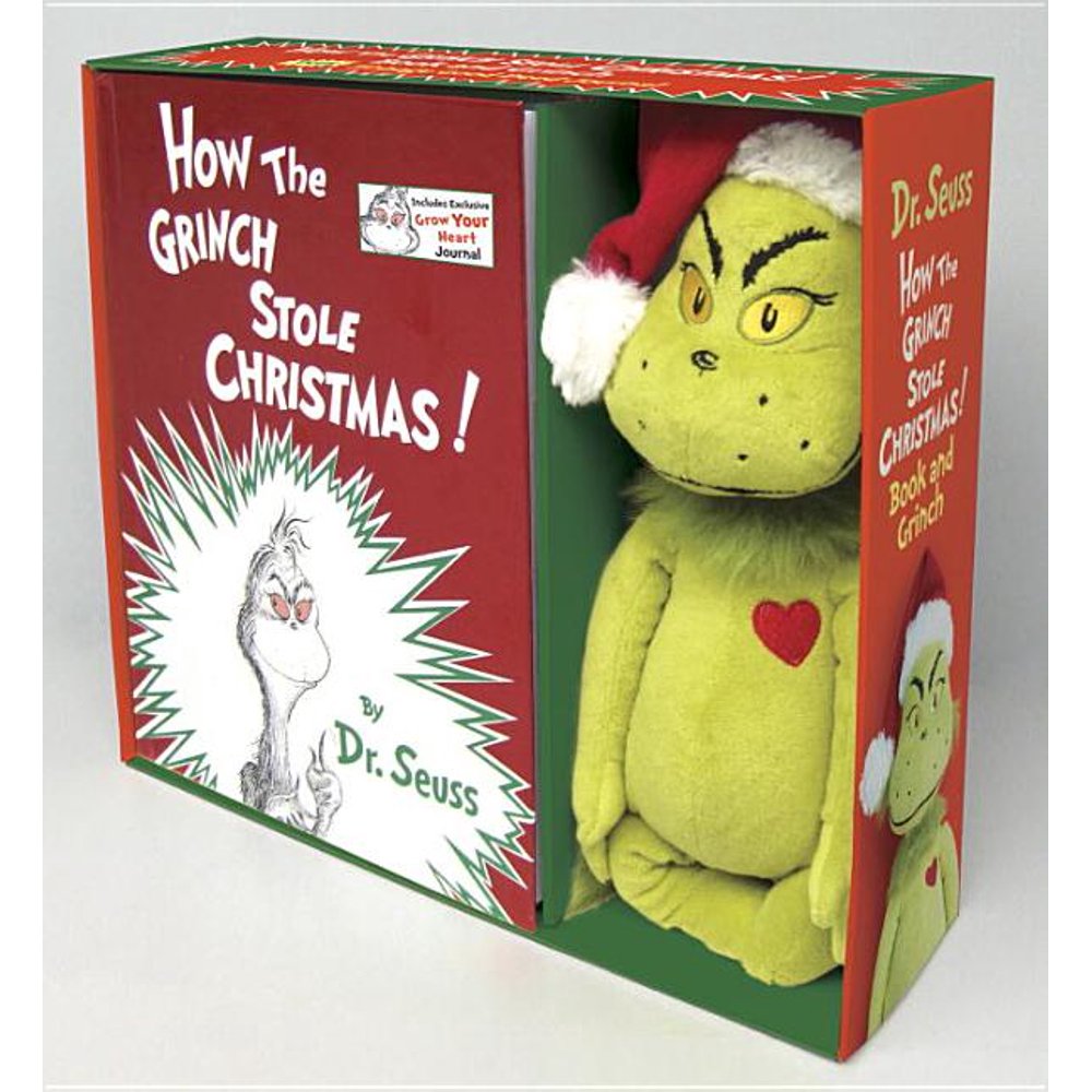 grinch book with plush