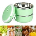 thumbnail image 1 of Thermal Lunch Box Stackable Hot Food Insulated Box 304 Stainless Steel Round Lunchbox Sealed Food Containers Stackable Thermal Lunch Box Thermal Lunchbox, 1 of 4