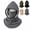 Gray, variant on Double Layer Fleece Hooded Hat Integrated One Piece Balaclava 3-In-1 Flannel Warm Windproof Hoodie with Mask for Men Ski Winter Outdoor Cycling Motorcycle Full Face Oover Hood