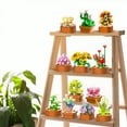 thumbnail image 5 of 12 Flowers Succulents Mini Building Set, 1403PCS Bonsai Building Blocks Gifts Toys for Office Home Kids Adults, 5 of 10