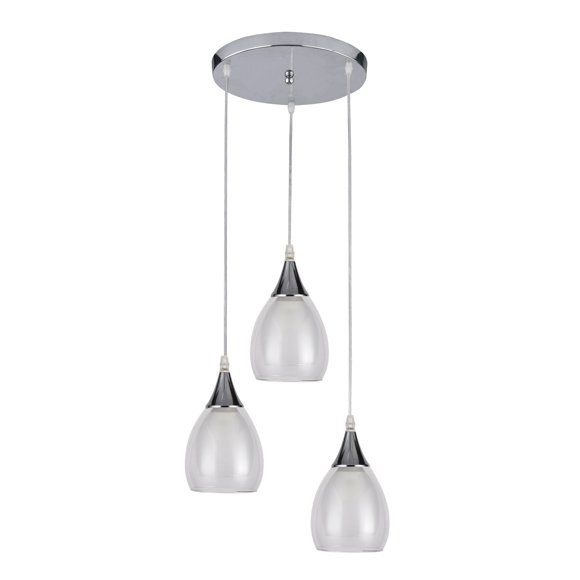 Xtricity - 3-Light Pendant, 9.8'' Width, From the Repley Collection, White