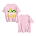 thumbnail image 4 of Happy New Year Shirt 𝓴𝓲𝓭𝓼 T-Shirt ,2026 Festive Party Tee For New Year Celebration, Casual Holiday Top For 𝓴𝓲𝓭𝓼 100cm Pink, 4 of 7