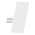 thumbnail image 4 of 10 radios de bicicleta de acero inoxidable, cabecillas para radios de bicicleta, accesorios de ciclismo 261 cm x 2 mm, 4 of 9