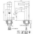 thumbnail image 3 of Ultra Faucets  Euro Collection Single-Handle Lavatory Faucet Matte Black UF36507 Matte, 3 of 5