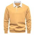 thumbnail image 1 of RXIRUCGD Chemise à Manches Longues pour Hommes, Jaune, Taille : TG, 1 of 8