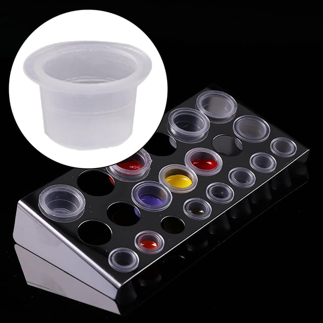 1000 piezas de tinta desechables Kits de soporte shamjiam Copas de pigmento