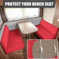 thumbnail image 2 of XYZCANDO Rose Print RV Dinette Cushion Covers Stretchable Couch Cushion Covers Solid Color Print Washable Slip Covers for Loveseat Sofa Slip Covers for 2 Seat Cushion Couch Designed Gifts, 2 of 7