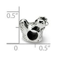 thumbnail image 4 of Fancy Bead White Sterling Silver Themed 10 mm 6.36 Reflections Chicken Bead, 4 of 4