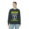 thumbnail image 6 of Caution may randomly talk 3d printing, 3D Printer hobbies maker - Unisex Heavy Blend Crewneck Sweatshirt, 6 of 9