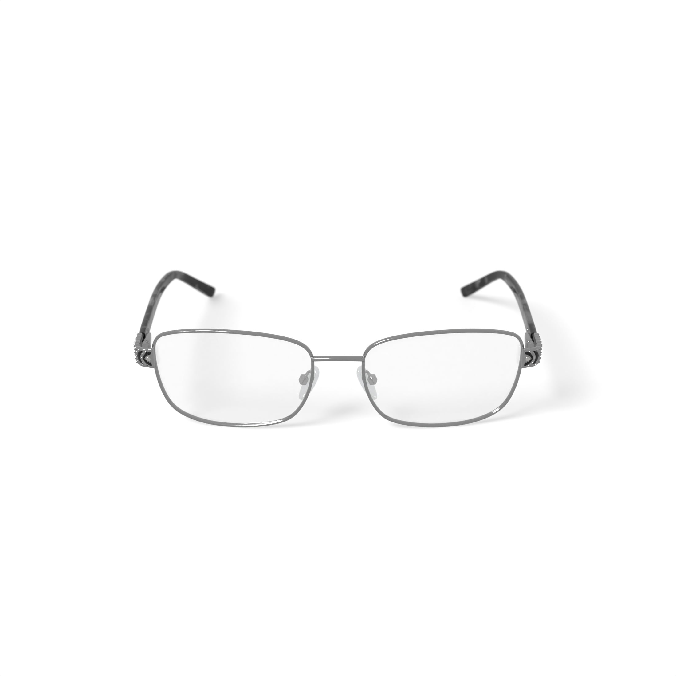 Walmart Women's 0413-07 Square Prescription Eyeglasses with Case, Silver