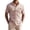 #475-Pink, variant on Men's Cotton Linen Henley Shirt Short Sleeve Hippie Casual Beach T-Shirts with Pocket