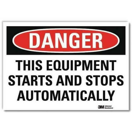 - LYLE U3-2008-RD_10X7 Danger Sign,Self-Adhesv Mount,10inWx7inH G2106776