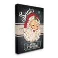 thumbnail image 3 of Santa Please Stop Here Vintage Smiling Holiday Graphic Art Gallery Wrapped Canvas Print Wall Art, 3 of 7