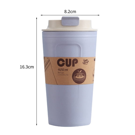 Bobasndm Travel Mug BPA Free Reusable Bamboo Fiber Coffee Cups Portable Useful for Picnic