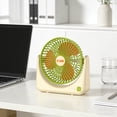 thumbnail image 4 of 3 Speed Portable Desk Fan USB Rechargeable Mini Fan Quiet Personal Cooling for Home Office Travel by PALIFEUR, 4 of 8