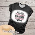 thumbnail image 2 of Mujeres Casual Béisbol Mamá Tie-dyed Impreso Manga corta Cuello redondo Pullover Blusa Camiseta Tops OAVQHLG3B Store lin121212, 2 of 5