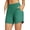 Green, variant on Women's Swim Board Shorts 5 inch Swimming Bottoms High Waisted Tummy Control Swimsuits Beach Shorts with Liner Black M