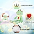 thumbnail image 4 of Super Soft Frog Stuffed Animal, Cute Frog Plush Toy, Long-Leg Plush Frog Doll, Adorable Stuffed Frog Plushies Gift for Kids Children Baby Girls Boys, Creative Plush Frog Decoration, 8.8" (Heart), 4 of 7