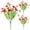 Red, variant on 8 Bundles Artificial Flowers - Fade-Resistant Faux Plants for Indoor/Outdoor Decor with Lifelike Design