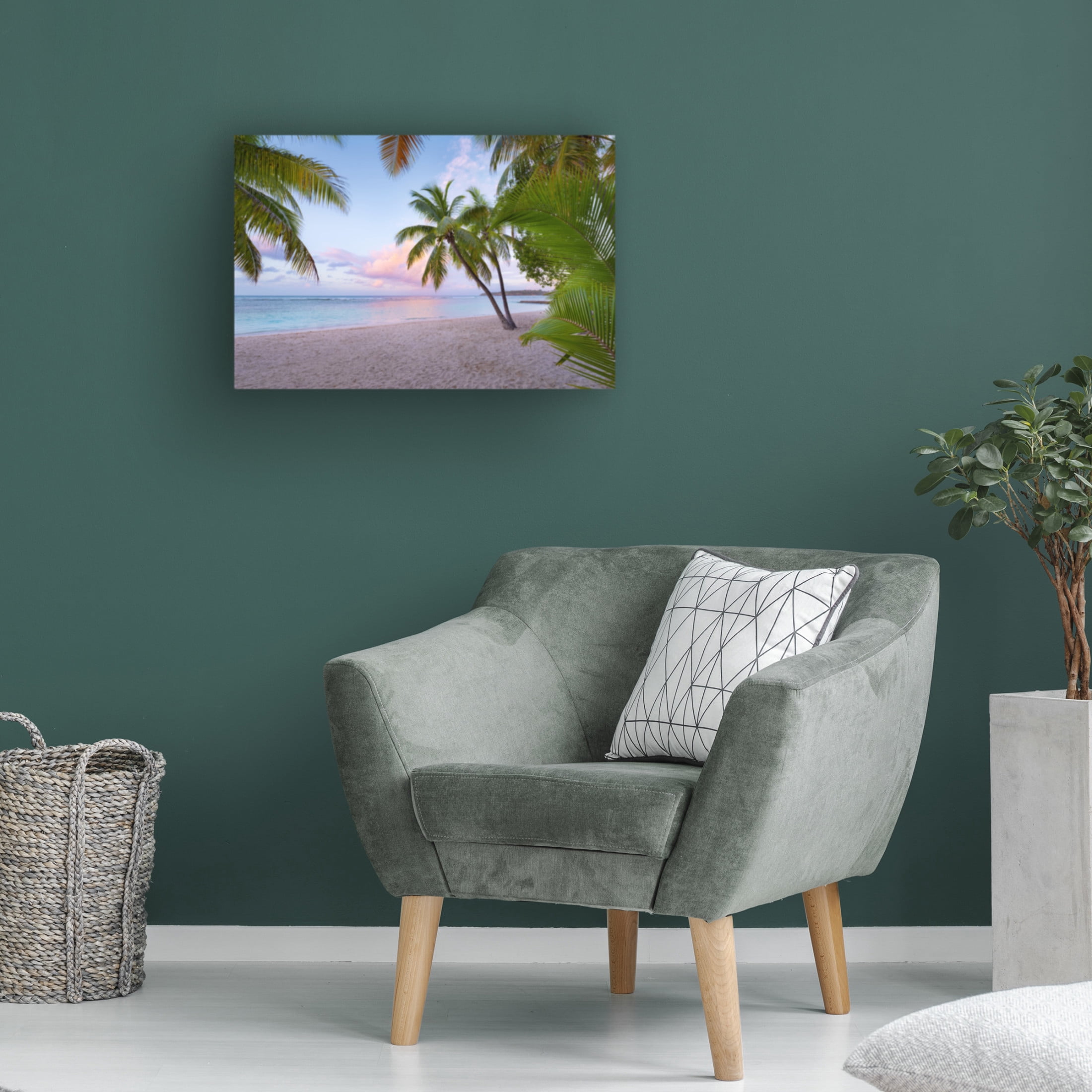 Trademark Fine Art Stefan Hefele Tropical Beach Canvas Wall Art