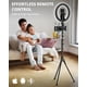 thumbnail image 5 of Ring Light uBeeSize 12 con soporte para trípode de 74 cm, iPad y soporte para teléfono, 5 of 6