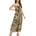 thumbnail image 6 of Yievot Backless Floral Dresses for Women Summer Beach Vacation Cami Dress Sleeveless Long Sundress, 6 of 7