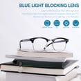thumbnail image 2 of Gafas Pro Acme que bloquean la luz azul, montura semisin montura, 2 of 5