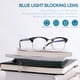 thumbnail image 2 of Gafas Pro Acme que bloquean la luz azul, montura semisin montura, 2 of 5