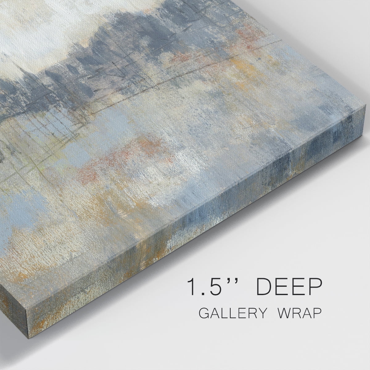 Wexford Home Cool Grey Horizon I-Premium Gallery Wrapped Canvas, 40" x 40" - Ready to Hang