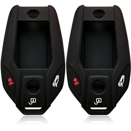 2Pcs Dobrev Silicone Remote Car Key Fob Cover Case Skin Protector for 2016 2017 2018 BMW 7 Series G11 G12 730i 740i 750i 760 i8 Car Remote Key with Display (Black and Black)